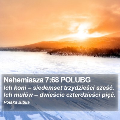 Nehemiasza 7:68 POLUBG Bible Verse Image