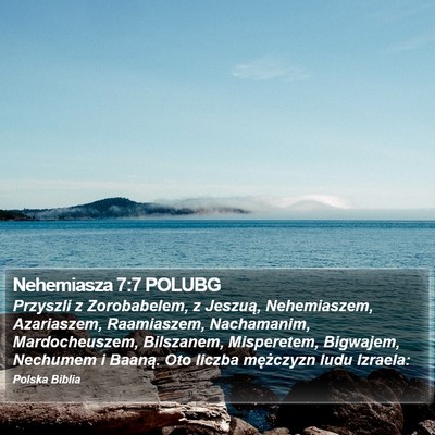 Nehemiasza 7:7 POLUBG Bible Verse Image