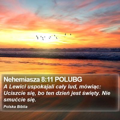 Nehemiasza 8:11 POLUBG Bible Verse Image