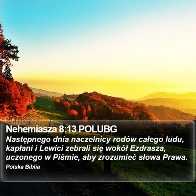 Nehemiasza 8:13 POLUBG Bible Verse Image