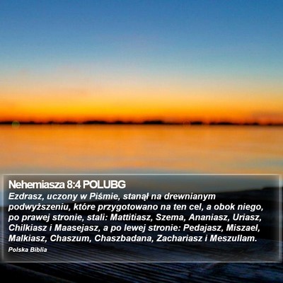 Nehemiasza 8:4 POLUBG Bible Verse Image