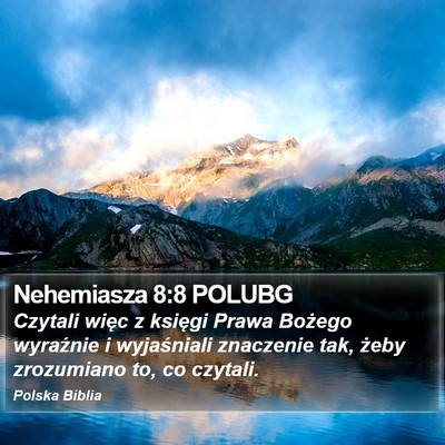 Nehemiasza 8:8 POLUBG Bible Verse Image