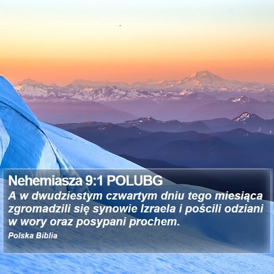 Nehemiasza 9:1 POLUBG Bible Verse Image