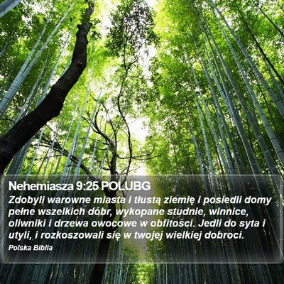 Nehemiasza 9:25 POLUBG Bible Verse Image