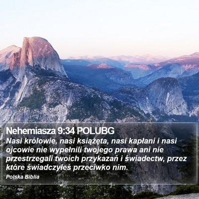Nehemiasza 9:34 POLUBG Bible Verse Image