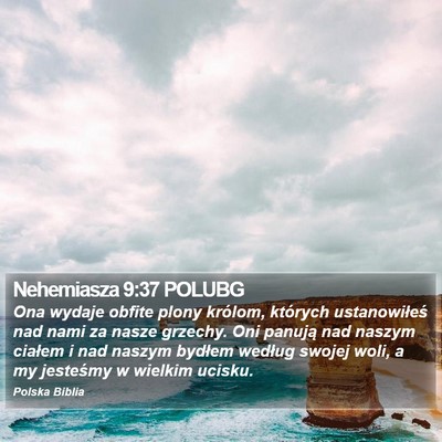 Nehemiasza 9:37 POLUBG Bible Verse Image