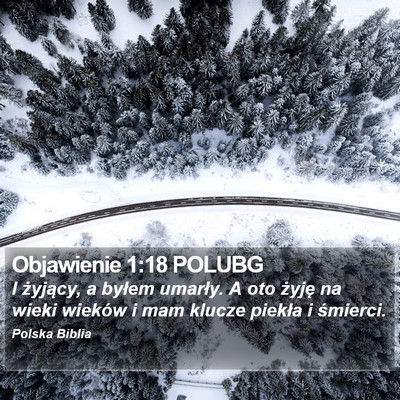 Objawienie 1:18 POLUBG Bible Verse Image