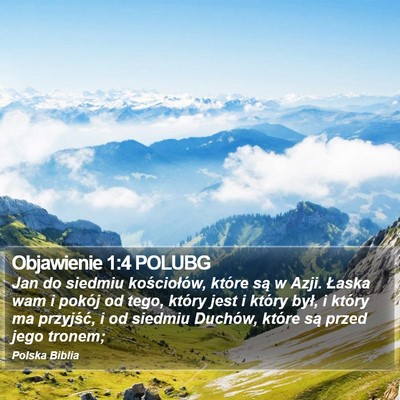 Objawienie 1:4 POLUBG Bible Verse Image