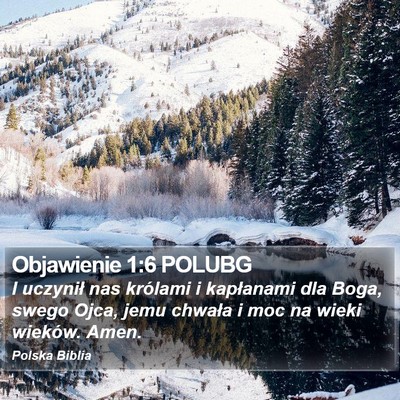 Objawienie 1:6 POLUBG Bible Verse Image