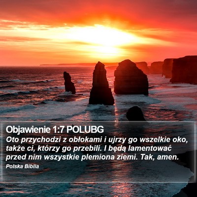 Objawienie 1:7 POLUBG Bible Verse Image