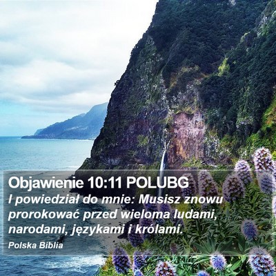 Objawienie 10:11 POLUBG Bible Verse Image