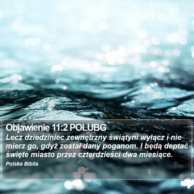 Objawienie 11:2 POLUBG Bible Verse Image