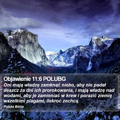 Objawienie 11:6 POLUBG Bible Verse Image