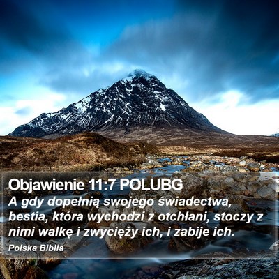 Objawienie 11:7 POLUBG Bible Verse Image