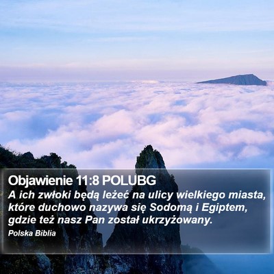 Objawienie 11:8 POLUBG Bible Verse Image