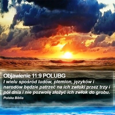 Objawienie 11:9 POLUBG Bible Verse Image