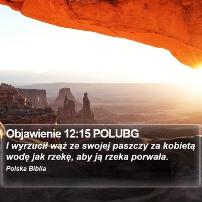 Objawienie 12:15 POLUBG Bible Verse Image