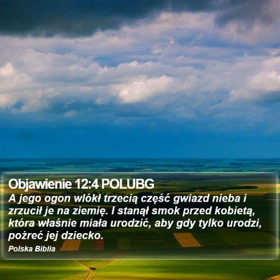 Objawienie 12:4 POLUBG Bible Verse Image
