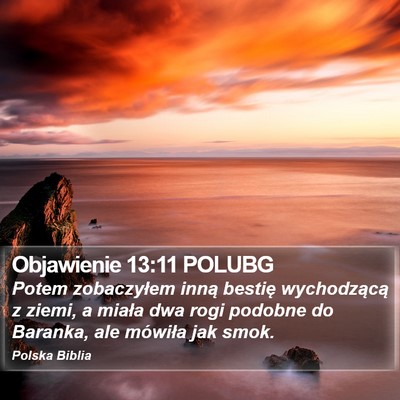 Objawienie 13:11 POLUBG Bible Verse Image
