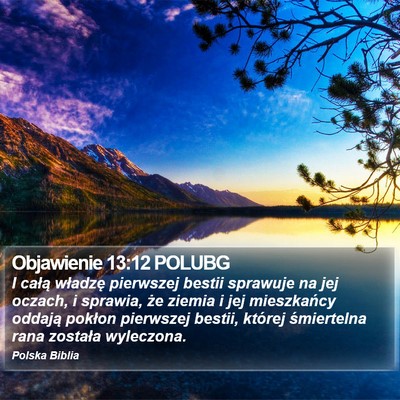 Objawienie 13:12 POLUBG Bible Verse Image