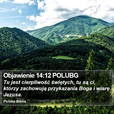 Objawienie 14:12 POLUBG Bible Verse Image