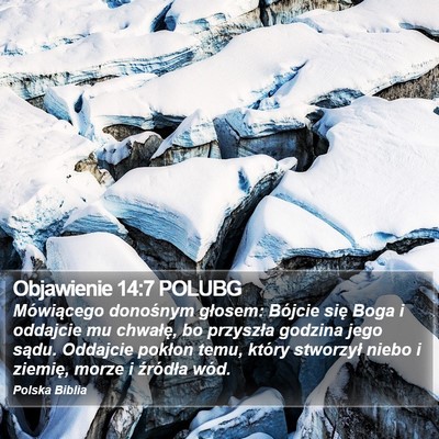Objawienie 14:7 POLUBG Bible Verse Image
