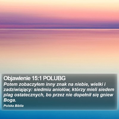 Objawienie 15:1 POLUBG Bible Verse Image