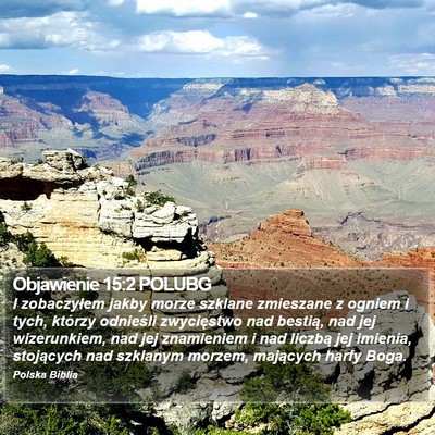 Objawienie 15:2 POLUBG Bible Verse Image