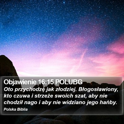 Objawienie 16:15 POLUBG Bible Verse Image