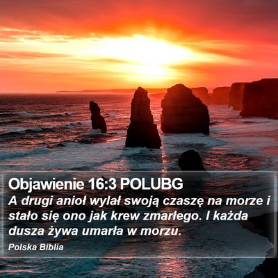 Objawienie 16:3 POLUBG Bible Verse Image