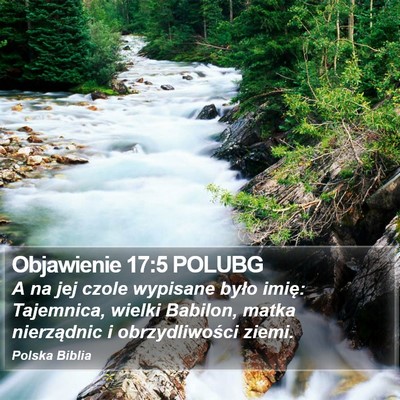 Objawienie 17:5 POLUBG Bible Verse Image