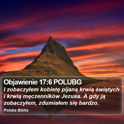 Objawienie 17:6 POLUBG Bible Verse Image