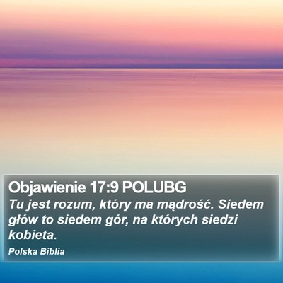 Objawienie 17:9 POLUBG Bible Verse Image