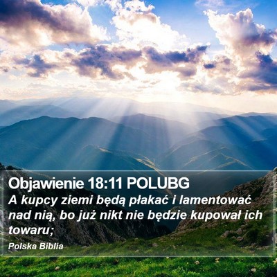 Objawienie 18:11 POLUBG Bible Verse Image