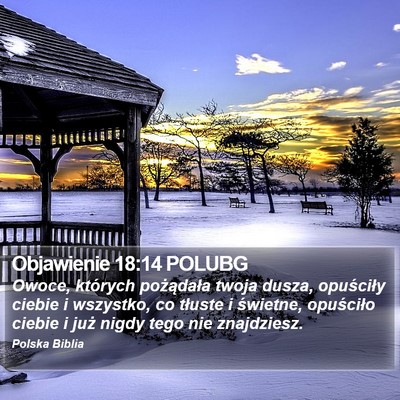 Objawienie 18:14 POLUBG Bible Verse Image