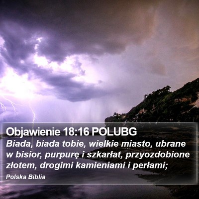 Objawienie 18:16 POLUBG Bible Verse Image