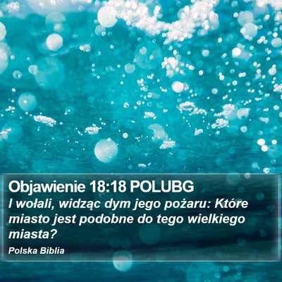 Objawienie 18:18 POLUBG Bible Verse Image