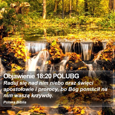 Objawienie 18:20 POLUBG Bible Verse Image