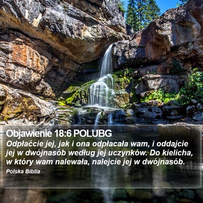 Objawienie 18:6 POLUBG Bible Verse Image