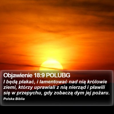 Objawienie 18:9 POLUBG Bible Verse Image