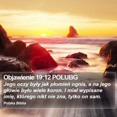 Objawienie 19:12 POLUBG Bible Verse Image