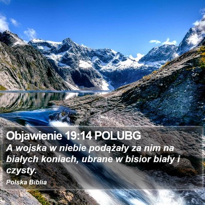 Objawienie 19:14 POLUBG Bible Verse Image