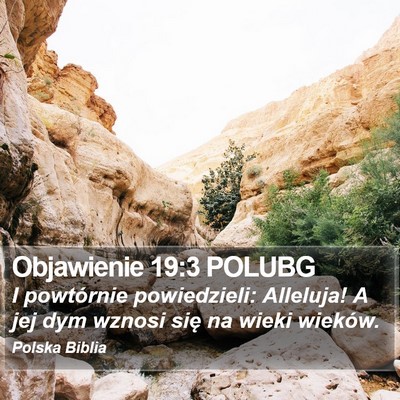 Objawienie 19:3 POLUBG Bible Verse Image