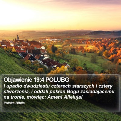 Objawienie 19:4 POLUBG Bible Verse Image