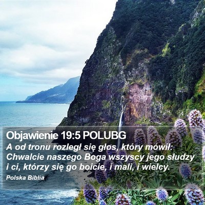 Objawienie 19:5 POLUBG Bible Verse Image