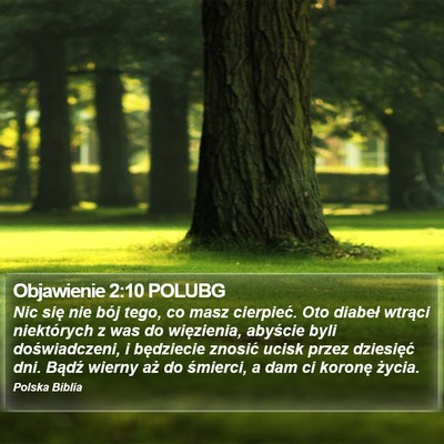 Objawienie 2:10 POLUBG Bible Verse Image