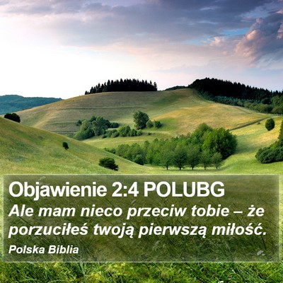 Objawienie 2:4 POLUBG Bible Verse Image