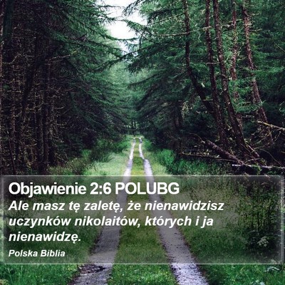 Objawienie 2:6 POLUBG Bible Verse Image