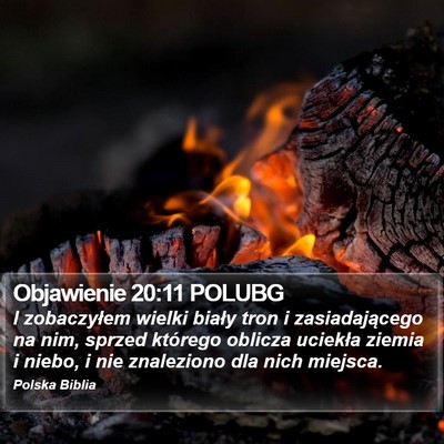Objawienie 20:11 POLUBG Bible Verse Image
