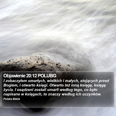 Objawienie 20:12 POLUBG Bible Verse Image